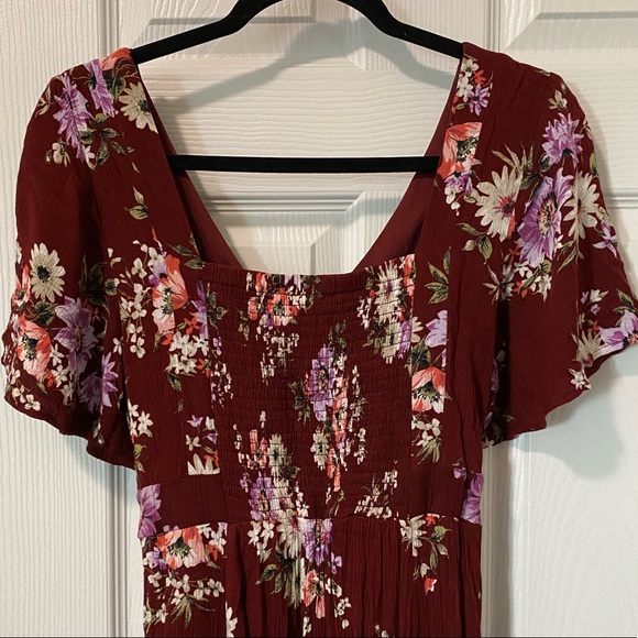 Torrid Floral V-Neck Dress - Picture 2 of 5